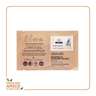 Bagnodoccia in Polvere Solubile Zenzero e Lemongrass Bio 25g