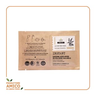 Sapone Viso e Mani in Polvere Curcuma e Cannella Bio 25g