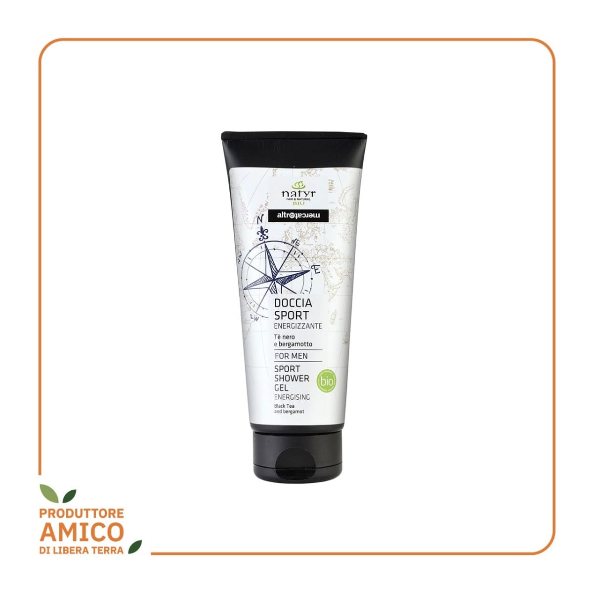 Doccia Sport Energizzante Tè Nero e Bergamotto Bio - 200ml