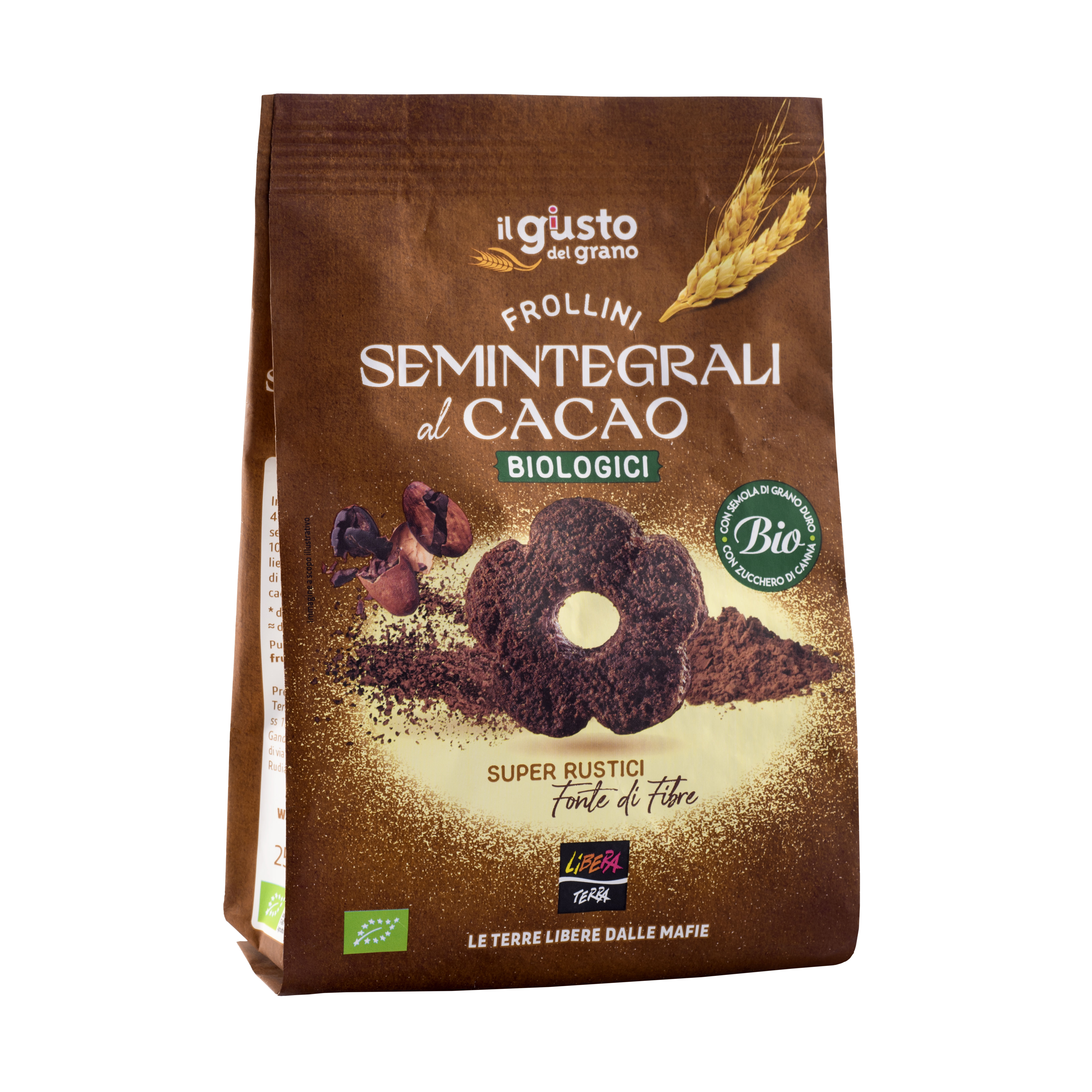 Frollini Semintegrali al Cacao Biologici 250g