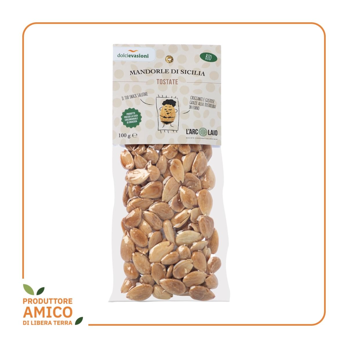 Mandorle Biologiche di Sicilia Tostate 100g