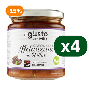 Multipack Caponata di Melanzane di Sicilia Biologica 4x270g