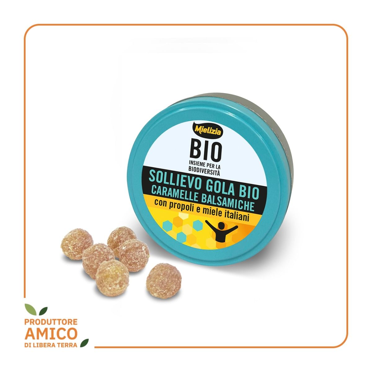 Caramelle Dure Balsamiche al miele e propoli biologiche
