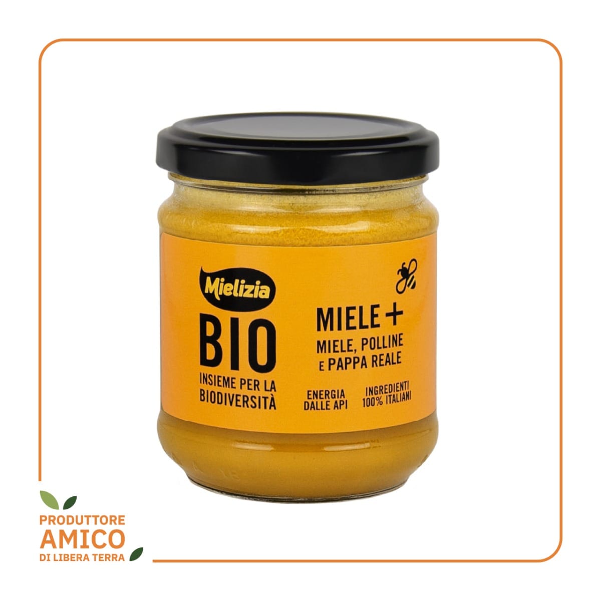 Miele Millefiori con Polline e Pappa Reale Biologico 250g