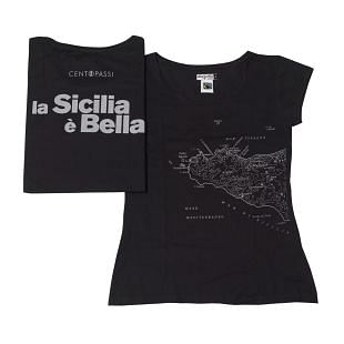 T-shirt Donna Centopassi La Sicilia è Bella