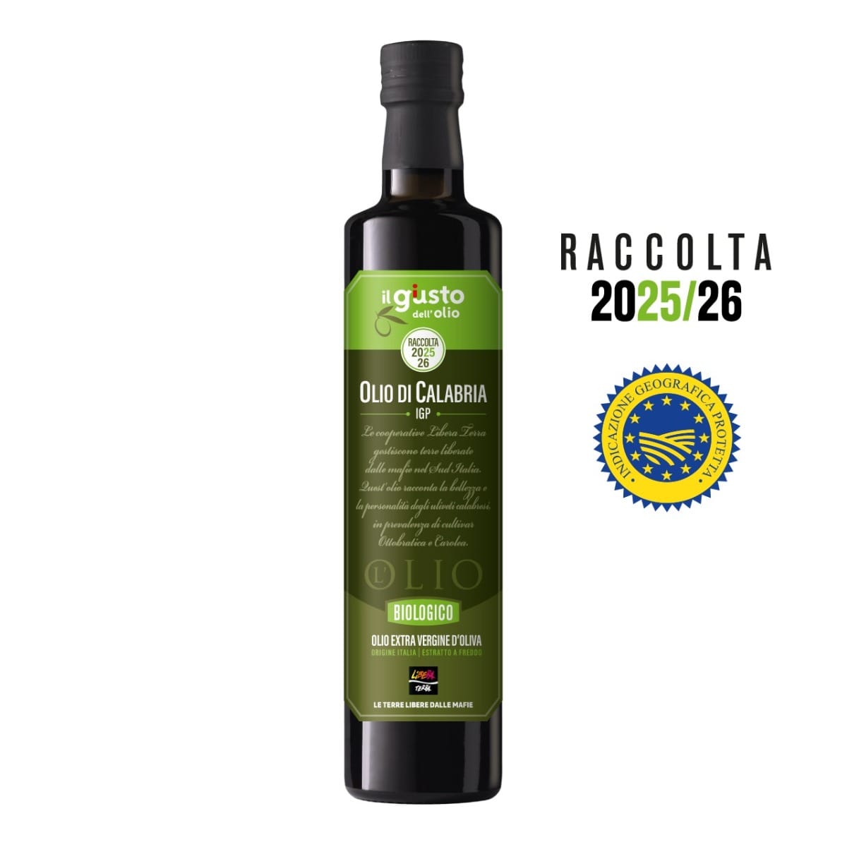 Olio Extra vergine d'Oliva IGP Calabria Biologico 50 cl
