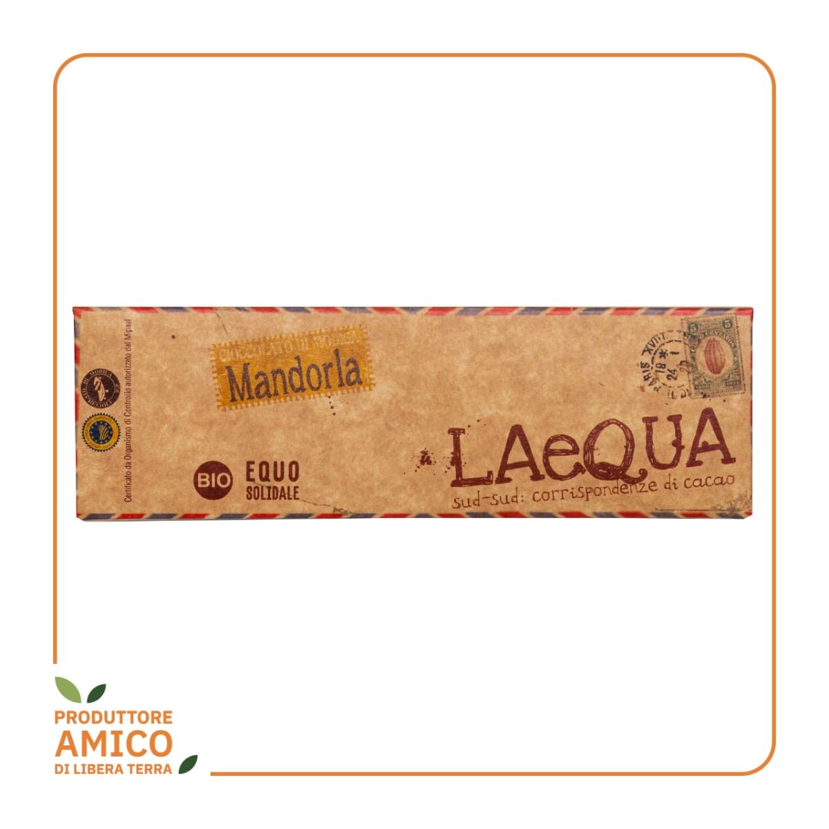 Cioccolato di Modica con Mandorle BIO 60g