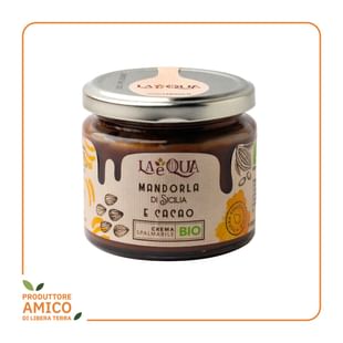 Crema Spalmabile Biologica di Mandorla Pizzuta con Cacao 180g