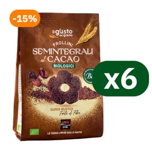 Multipack Frollini Semintegrali al Cacao Biologici 6x250g