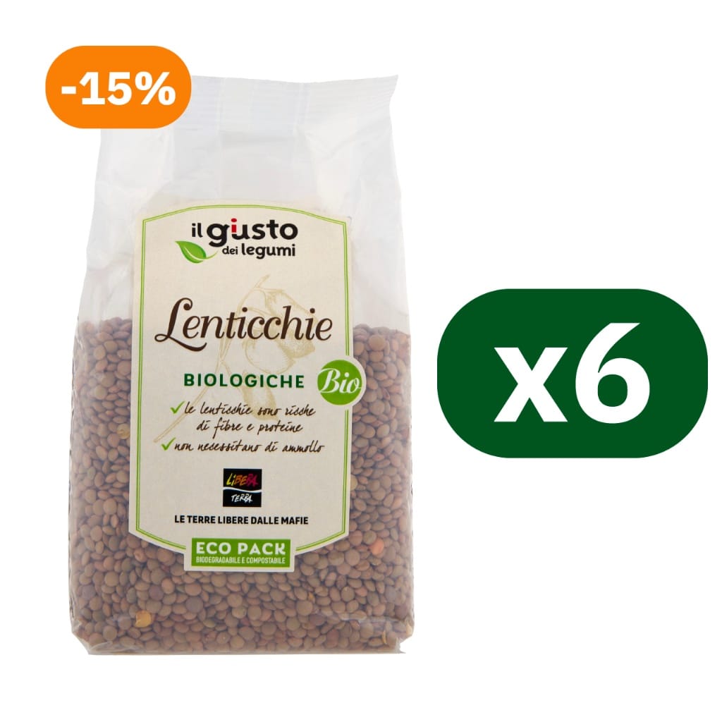 Multipack Lenticchie Biologiche 6x400g