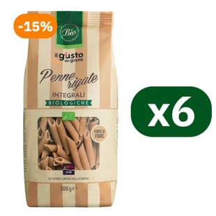 Multipack Penne Rigate Integrali Biologiche 6x500g