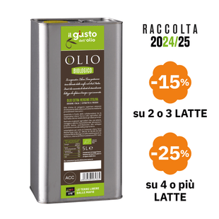 Olio Extra Vergine d’Oliva Biologico In Latta 5L