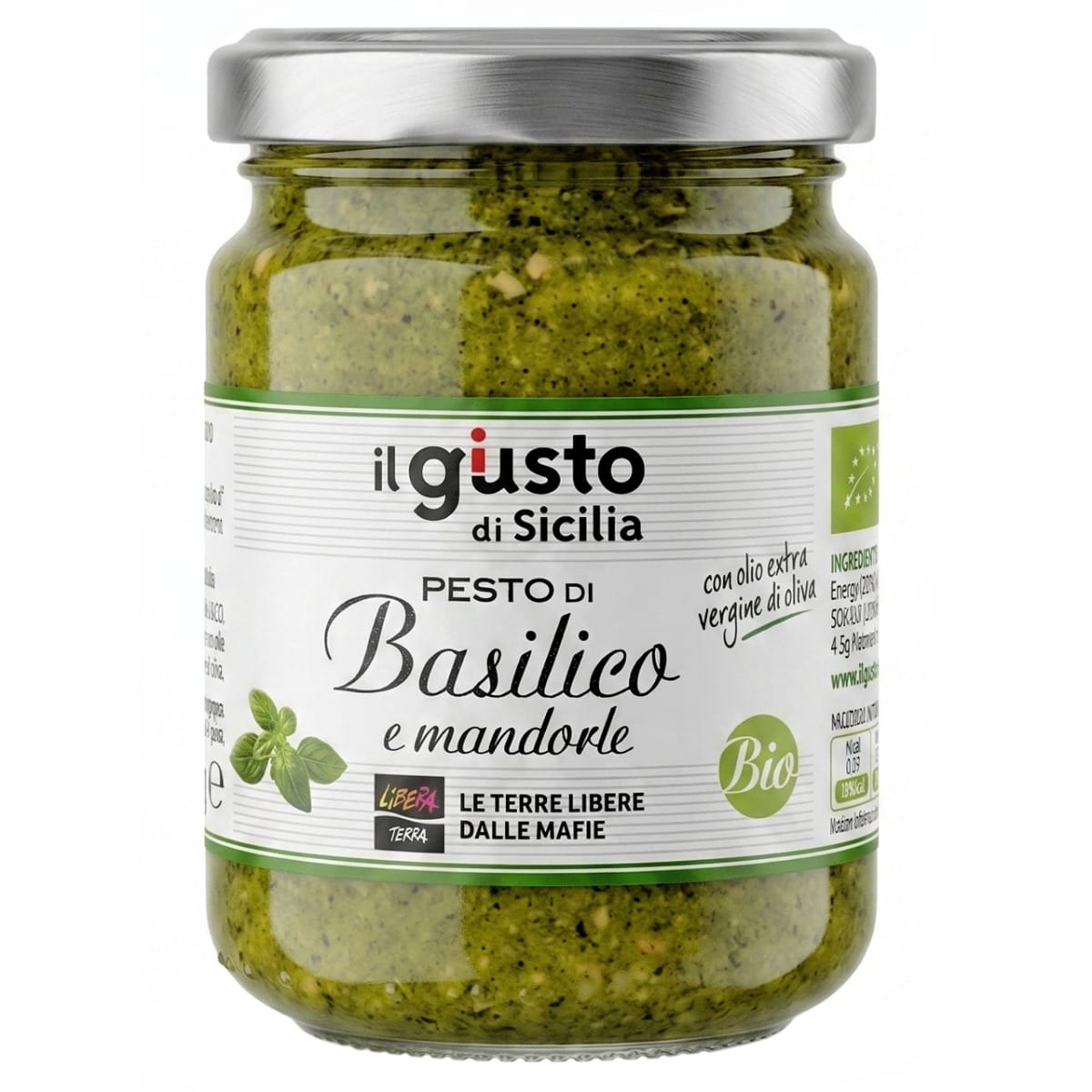 Pesto di Basilico e Mandorle Biologico 130g