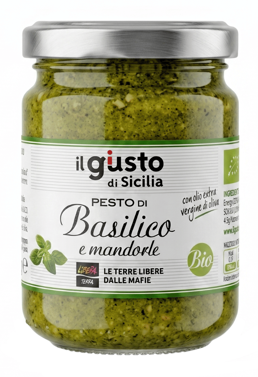 Pesto di Basilico e Mandorle Biologico 130g